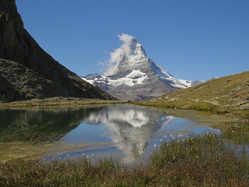 B (150) The Matterhorn reflected in the Riffelsee.JPG